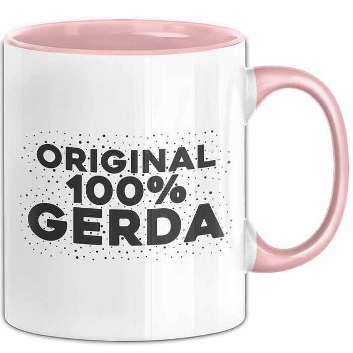 Gerda Tasse Original 100% Gerda Geschenk Rosa Trendation