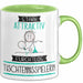 Tischtennisspielerin Tasse Geschenk Becher Stark Attraktiv Furchtlos Tischtennisspielerin Lustige Geschenkidee Grün Trendation