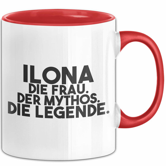Ilona Tasse Ilona – Die Frau. Der Mythos. Die Legende. Geschenk Rot Trendation