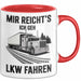 Lkw Fahrer Trucker Tasse Geschenk Lustige Geschenkidee Spruch Mir Reichts Ich Geh Lkw Fahren Rot Trendation