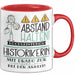 Historikerin Tasse Geschenk Lustig Abstand Halten Hochleistungs-Historikerin Mit Drang Zur Perfektion Bei Der Arbeit Rot Trendation