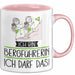 Geschenk für Bergführerin Tasse Lustige Geschenkidee Geburtstag Ich Bin Bergführerin Ich Darf Das Rosa Trendation