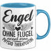 Physiotherapeutin Tasse Geschenk Engel Ohne Flügel Nennt Man Physio Blau Trendation