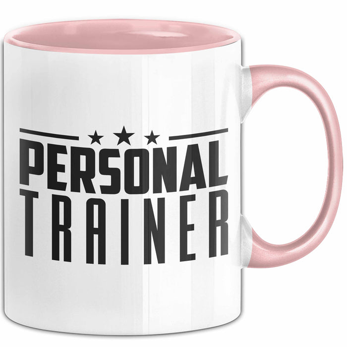 Personal-Trainer Tasse Geschenk Bester Personaltrainer Geschenkidee Spruch Rosa Trendation