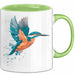 Eisvogel Vogel Tasse Geschenk Lustige Geschenkidee Spruch Grün Trendation