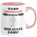 Leichtathlet Geschenk Tasse Lustiger Spruch Ich Bin Leichtathlet Warum Weil Ich Es Kann Geschenkidee Bester Leichtathlet Geburtstag Kaffee-Becher Rosa Trendation