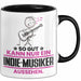 Indie-Musiker Geschenk Tasse So Gut Kann Nur Ein Indie-Musiker Aussehen Geschenkidee Kaffee-Becher Schwarz Trendation