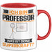 Professor Tasse Geschenk für Professor Geburtstag Lustiger Spruch Kaffee-Becher Was Ist Deine Superkraft Rot Trendation