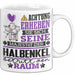 Halbenkel Geschenk Tasse Lustiger Spruch Erheben Sie Sich Der Halbenkel Betritt den Raum Weiß Trendation