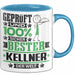 Kellner Geschenk Lustiger Spruch für Kellner Geschenkidee Bester Kellner Der Welt Blau Trendation