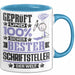 Schriftsteller Geschenk Lustiger Spruch für Schriftsteller Geschenkidee Bester Schriftsteller Der Welt Blau Trendation