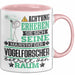 Vogelforscher Geschenk Tasse Lustiger Spruch Erheben Sie Sich Der Vogelforscher Betritt den Raum Rosa Trendation