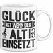 Glück Wenn Alt Einsetzt Chor Chorprobe Singen Sänger Musiker Tasse Weiß Trendation