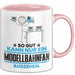 Modellbahnfan Geschenk Tasse So Gut Kann Nur Ein Modellbahnfan Aussehen Geschenkidee Kaffee-Becher Rosa Trendation
