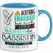 Bassistin Tasse Geschenk Lustiger Spruch Bitte Erheben Sie Sich Seine Majestät Die Bassistin Betritt Den Raum Blau Trendation
