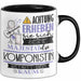 Komponistin Tasse Geschenk Lustiger Spruch Bitte Erheben Sie Sich Seine Majestät Die Komponistin Betritt Den Raum Schwarz Trendation