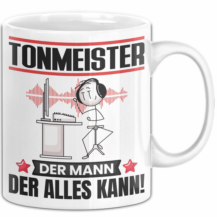 Tonmeister Tasse Geschenk für Tonmeister Der Mann Der Alles Kann Geschenkidee zum Geburtstag Weiß Trendation