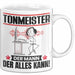 Tonmeister Tasse Geschenk für Tonmeister Der Mann Der Alles Kann Geschenkidee zum Geburtstag Weiß Trendation
