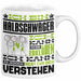 Halbschwäger Geschenk Kaffee-Tasse Geschenkidee für Halbschwäger Ich Bin Halbschwäger Ich Kann Es Dir Erklären Jedoch Nicht Für Dich Verstehen Spruch Lustig Weiß Trendation