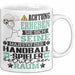 Handballspieler Geschenk Tasse Lustiger Spruch Erheben Sie Sich Der Handballspieler Betritt den Raum Weiß Trendation