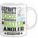 Angler Geschenk Lustiger Spruch für Angler Geschenkidee Bester Angler Der Welt Weiß Trendation