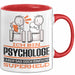Psychologe Geschenk Tasse Ich Bin Psychologe Aber Sag Doch Einfach Superheld Lustige Geschenkdiee für Psychologe Kaffee-Becher Rot Trendation