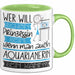Aquarianerin Tasse Geschenk Spruch Wer Will Schon Prinzessin Sein Wenn Man Auch Aquarianerin Sein Kann Grün Trendation