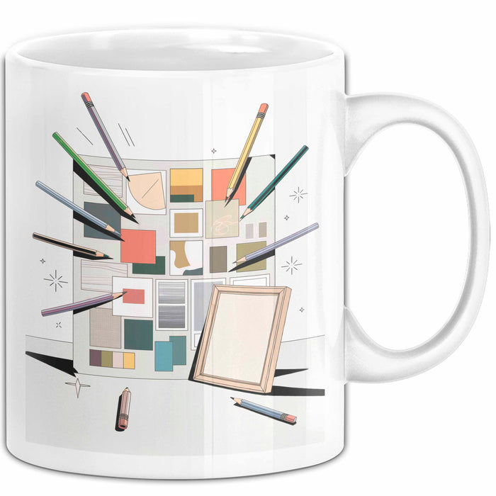 Art Direktor Tasse Geschenk Lustige Geschenkidee Spruch Für Visuelle Leiter Weiß Trendation