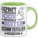 Schriftsteller Geschenk Lustiger Spruch für Schriftsteller Geschenkidee Bester Schriftsteller Der Welt Grün Trendation