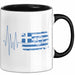 Griechenland Tasse Geschenk Grieche Flagge Herz Kaffee-Becher Trendation