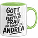 Andrea Tasse Geschenk Gott Formte Die Perfekte Frau Andrea Geschenkidee Grün Trendation