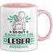 Leser Geschenk Tasse So Gut Kann Nur Ein Leser Aussehen Geschenkidee Kaffee-Becher Rosa Trendation
