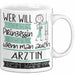 Ärztin Tasse Geschenk Spruch Wer Will Schon Prinzessin Sein Wenn Man Auch Ärztin Sein Kann Weiß Trendation