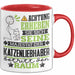 Katzenliebhaber Geschenk Tasse Lustiger Spruch Erheben Sie Sich Der Katzenliebhaber Betritt den Raum Rot Trendation