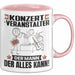 Konzertveranstalter Tasse Geschenk für Konzertveranstalter Der Mann Der Alles Kann Geschenkidee zum Geburtstag Rosa Trendation
