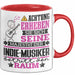 Indie-Musiker Geschenk Tasse Lustiger Spruch Erheben Sie Sich Der Indie-Musiker Betritt den Raum Rot Trendation