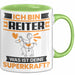 Reiter Tasse Geschenk für Reiter Geburtstag Lustiger Spruch Kaffee-Becher Was Ist Deine Superkraft Grün Trendation