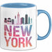 New York City USA Tasse Geschenk Lustige Geschenkidee Spruch Blau Trendation
