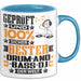 Drum-and-Bass-DJ Geschenk Lustiger Spruch für Drum-and-Bass-DJ Geschenkidee Bester Drum-and-Bass-DJ Der Welt Blau Trendation