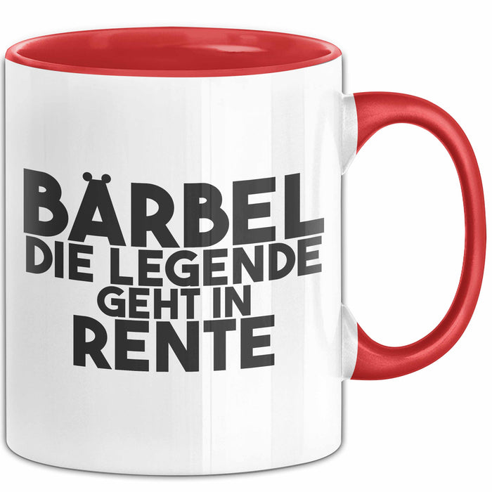 Baerbel Tasse Baerbel – Die Legende Geht In Rente Geschenk