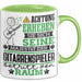 Gitarrenspieler Geschenk Tasse Lustiger Spruch Erheben Sie Sich Der Gitarrenspieler Betritt den Raum Grün Trendation