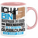 Kaufmann im Groß- und Außenhandel Ausbildung Tasse Geschenk Ich Bin Kaufmann im Groß- und Außenhandel In Der Ausbildung Ich Darf Das Geschenkidee Spruch Rosa Trendation