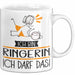 Geschenk für Ringerin Tasse Lustige Geschenkidee Geburtstag Ich Bin Ringerin Ich Darf Das Weiß Trendation