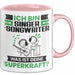 Singer-Songwriter Tasse Geschenk für Singer-Songwriter Geburtstag Lustiger Spruch Kaffee-Becher Was Ist Deine Superkraft Rosa Trendation