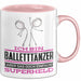 Balletttänzer Geschenk Tasse Ich Bin Balletttänzer Aber Sag Doch Einfach Superheld Lustige Geschenkdiee für Balletttänzer Kaffee-Becher Rosa Trendation