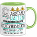 Rockmusikerin Tasse Geschenk Lustig Abstand Halten Hochleistungs-Rockmusikerin Mit Drang Zur Perfektion Bei Der Arbeit Grün Trendation