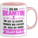 Beamter Öffentlicher Dienst Tasse Geschenk Lustige Geschenkidee Spruch Ich Bin Beamtin Rosa Trendation