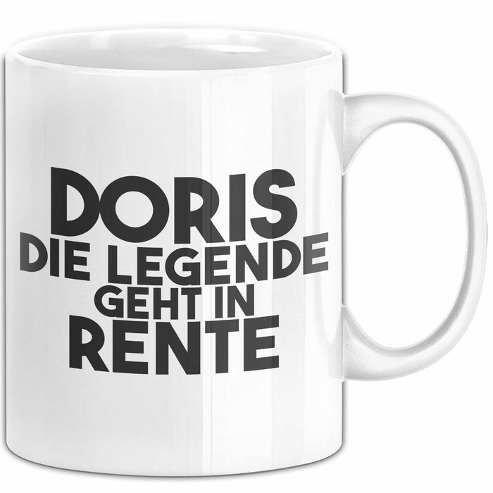 Doris Tasse Doris – Die Legende Geht In Rente Geschenk