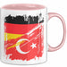 Türkei Deutschland Flagge Halb Deutscher Halb Türke Fußball Germany 2025 Europa Turkey Rosa Trendation