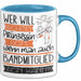 Bandmitglied Tasse Geschenk Spruch Wer Will Schon Prinzessin Sein Wenn Man Auch Bandmitglied Sein Kann Blau Trendation